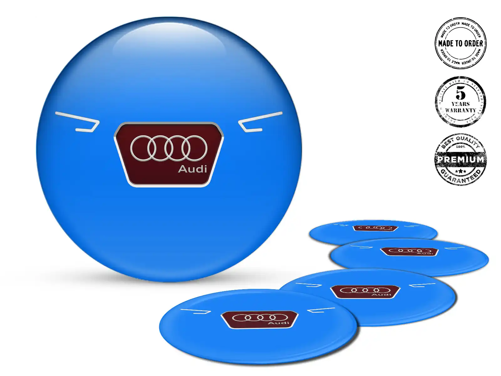 Audi Édition Autocollants Silicone Décalques Roues de Qualité